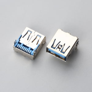 USB 3.0 Type-A Female Receptacle, Right-Angle SMT (PN: EU09FL1N11204)