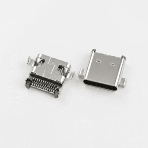 USB 3.2 Gen2 Type-C Receptacle, Mid-Mount Dual SMT, Short Body (L=8mm) (PN: EU24FB3N11305)