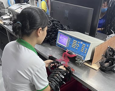 Quality control inspection for USB-C cables