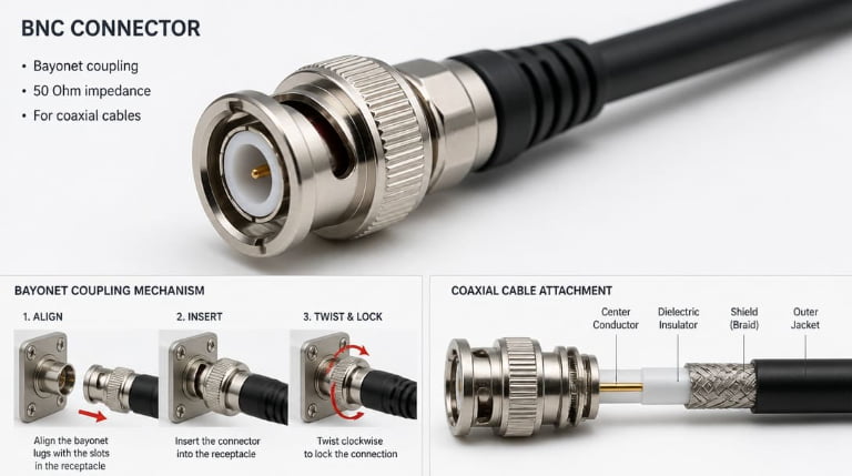 What Is a BNC Connector? FAQ on Types, Uses, and Sourcing