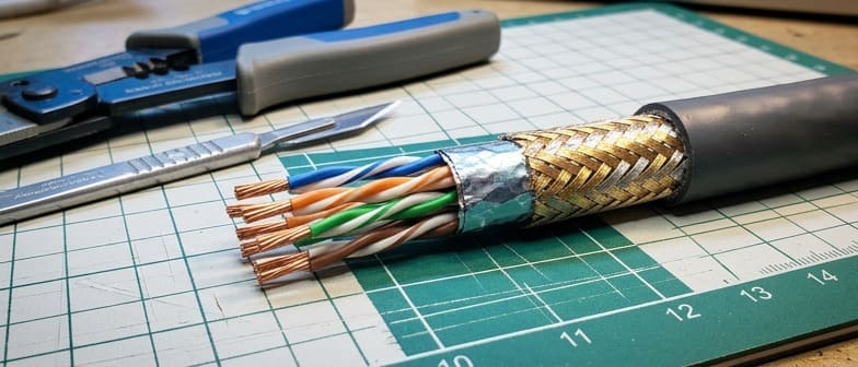 Cross-section of complex cable structures