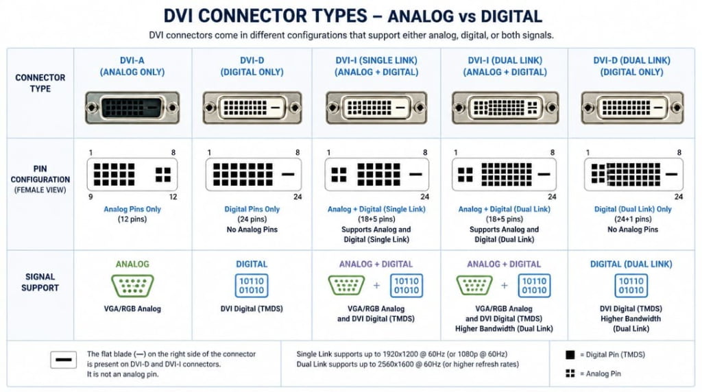What Is a DVI Connector? Types, Pins, and Uses Explained