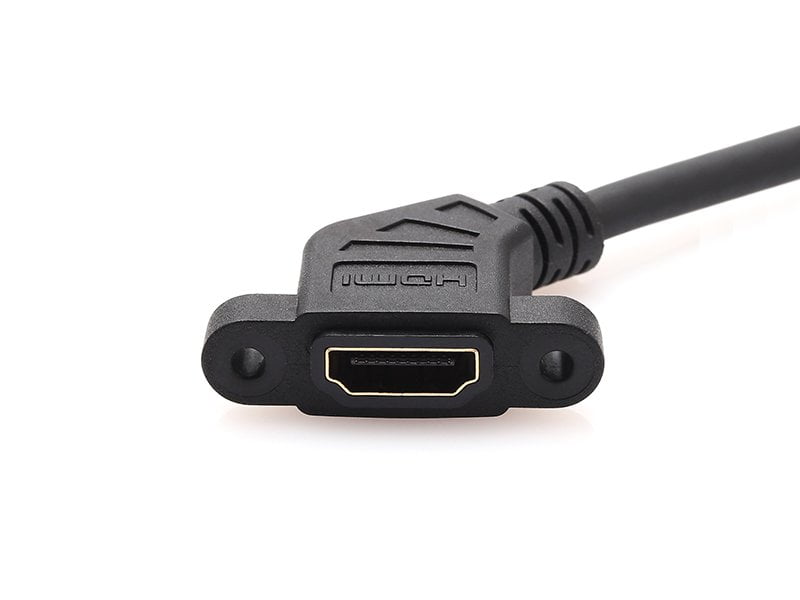 STANDARD HDMI SOCKET PANEL MOUNT PRE-MOLDED CABLE ASSEMBLY