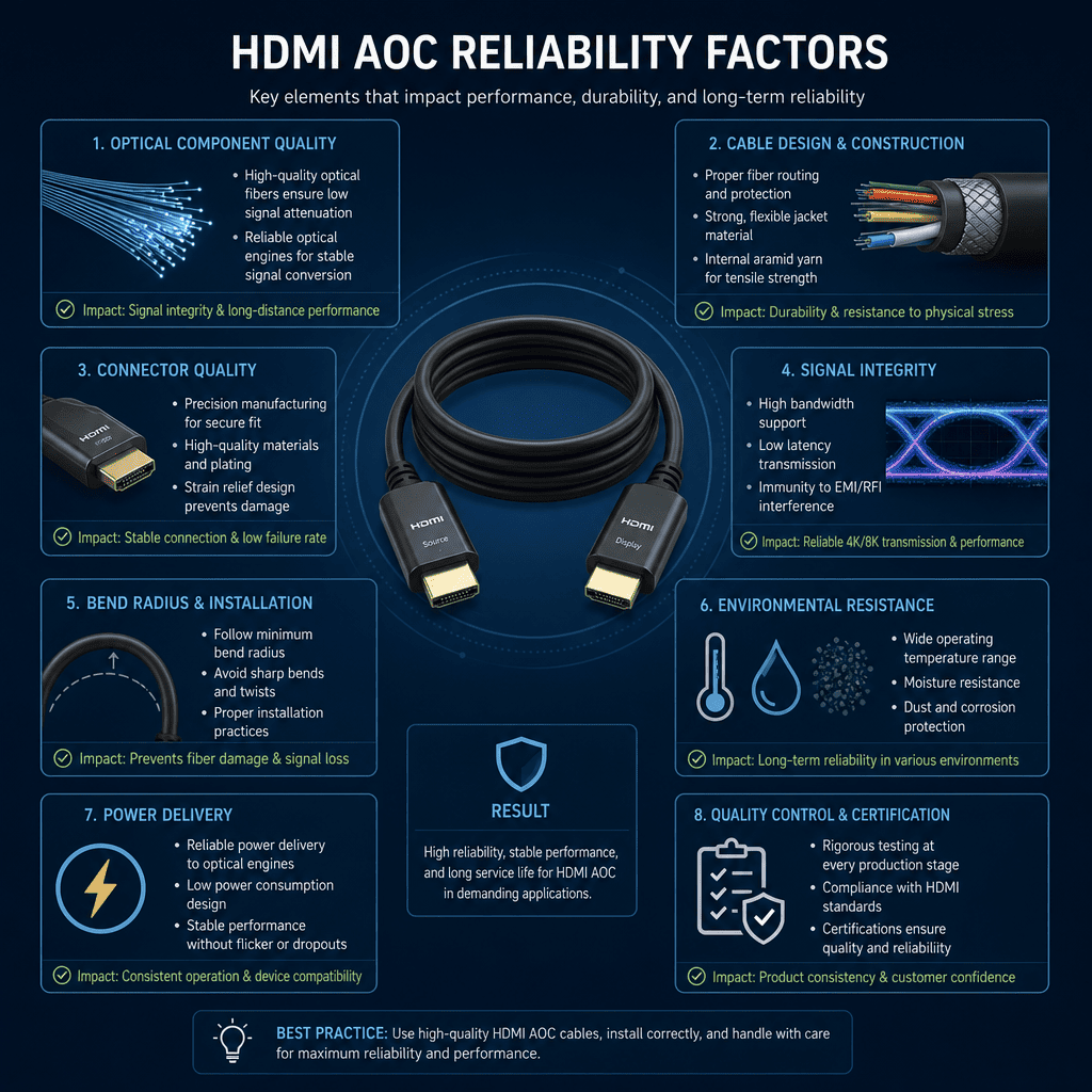 HDMI AOC Reliability Factors