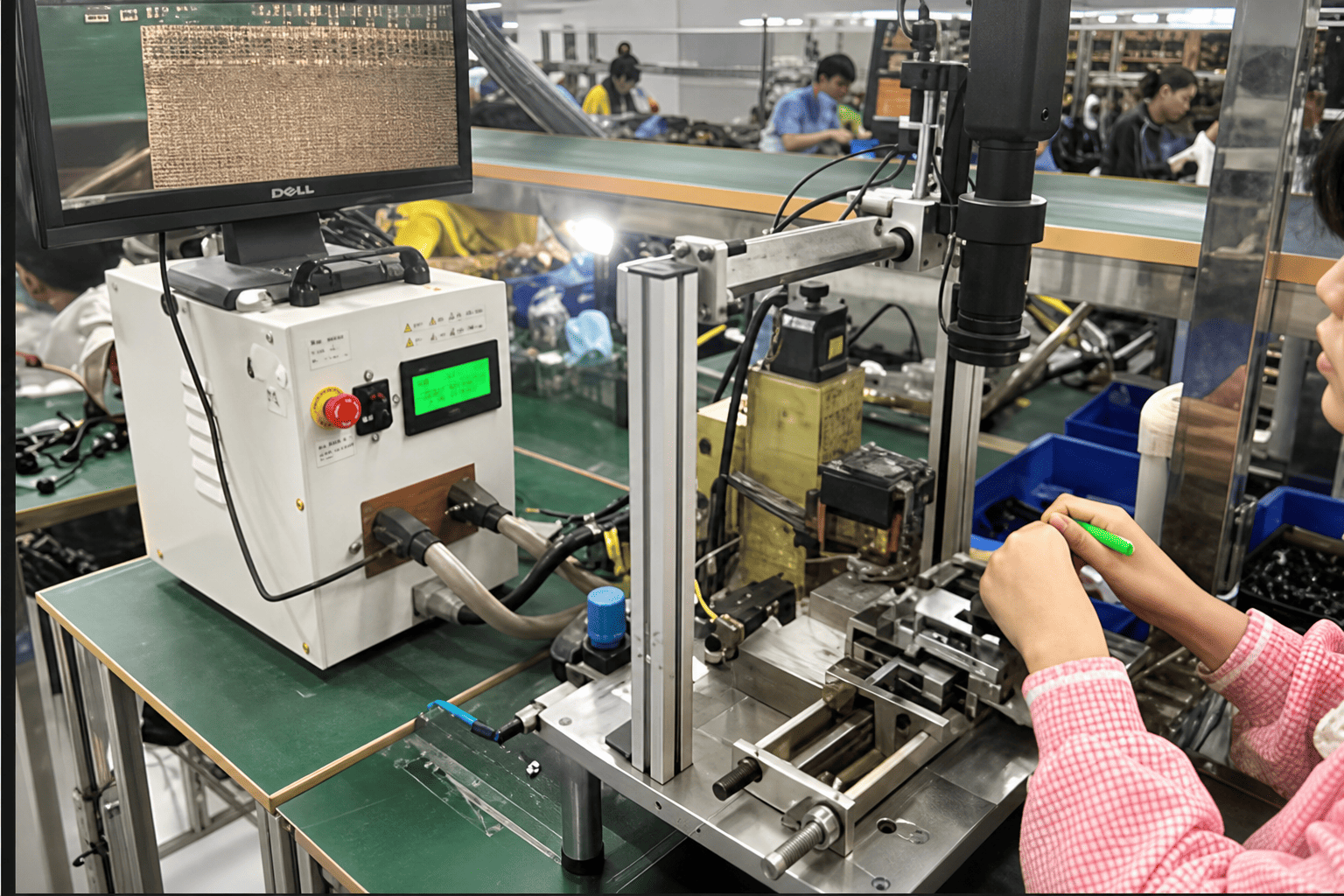 HOT-BAR soldering machine used for HDMI fiber optic cable assembly