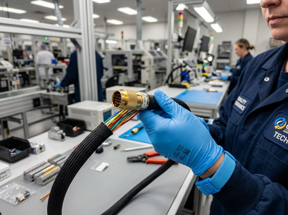 High-precision custom cable assembly and wire harness