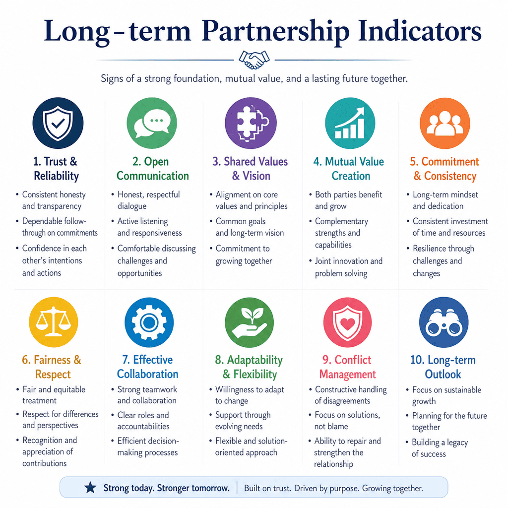 Sustainable wire harness supplier relationships Long-term Partnership Indicators