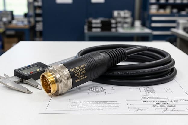 OEM custom cable assembly with overmolding