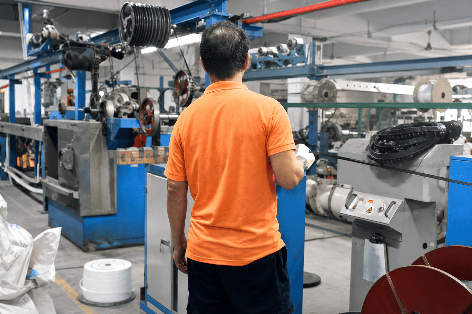 Outer jacket extrusion machine for HDMI fiber optic cable manufacturing