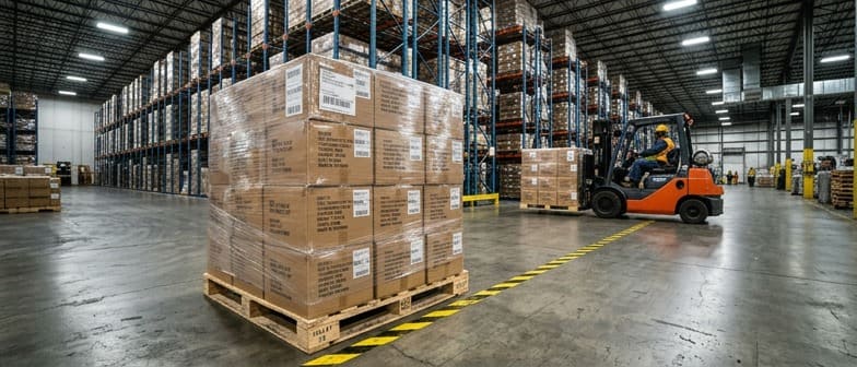 Palletized export shipments