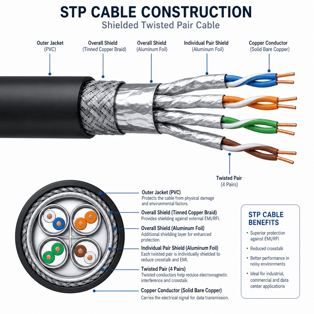 STP cable construction