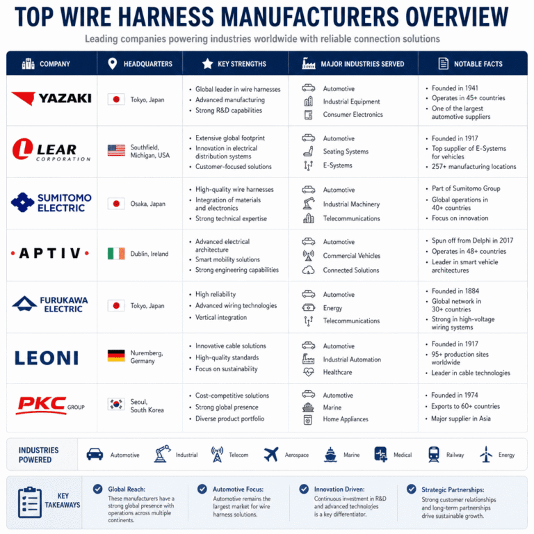 Who Are the Top 10 Wire Harness Manufacturers in 2026?
