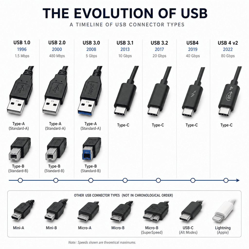USB cable evolution