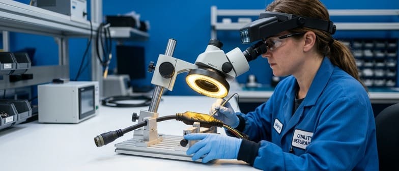 Visual appearance inspection of cable assembly