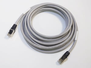 Industrial Cat5e PROFINET RJ45 Shielded Patch Cable Assembly (LSZH, Gray)