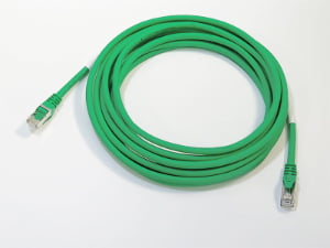 Industrial Cat6A PROFINET RJ45 Shielded Patch Cable Assembly (LSZH, Green)