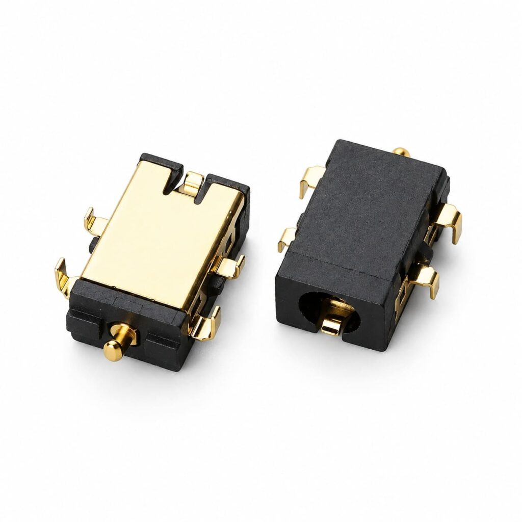 DC Power Jack Female Reverse Sinking DIP H1.60mm Flush Interface 24V 3A Connector | EDOM