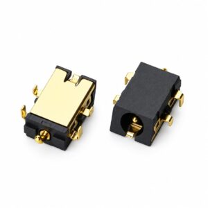 DC Power Jack Female Reverse Sinking Mount H1.60mm Beveled Interface Connector | EDOM