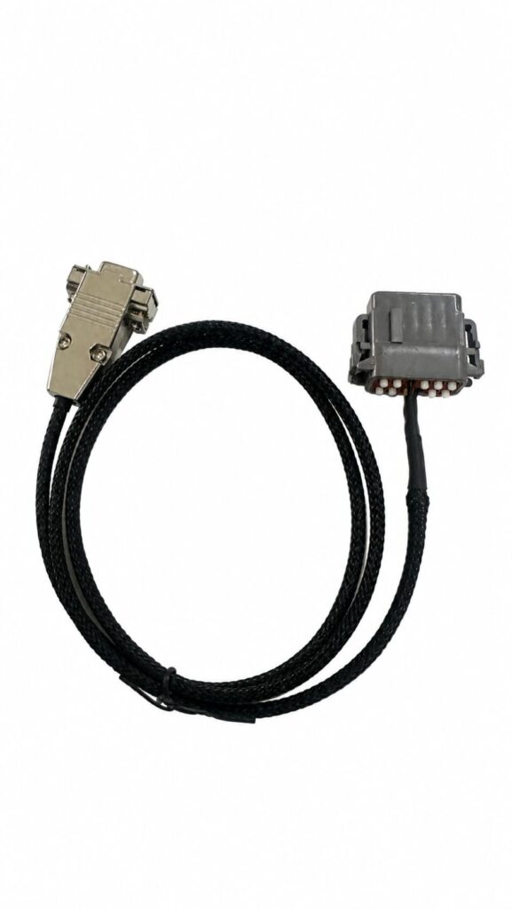 Delta Q Industrial Flashing Cable 12-Pin ATM to DB9 CAN Bus Harness | EDOM