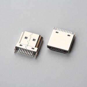 HDMI Type A 19-Pin Male Straddle Mount Connector (1.20mm - 1.60mm PCB)