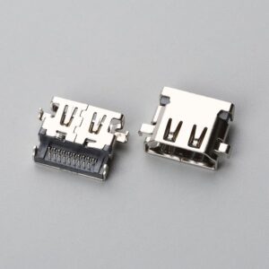 HDMI Type-A 19-Pin Reverse Mid-Mount Receptacle, Sinking DIP H2.78mm