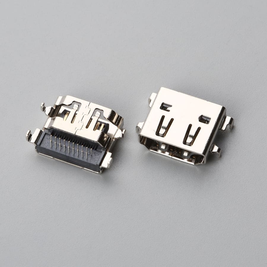 HDMI Type A Female Sinking DIP H3.75 Connector