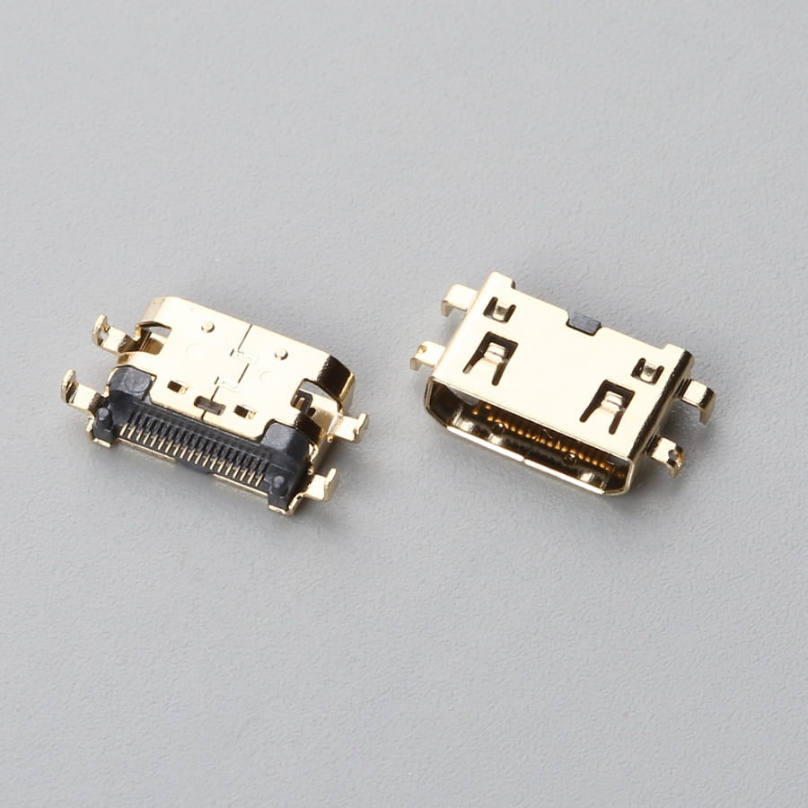 HDMI Type C Female SMT Mid-Mount 1.50mm Beveled Neutral Connector