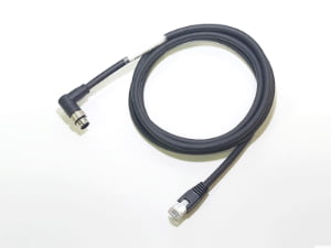 M12 A CODE RIGHT ANGLE SCREW LOCKING WATERPROOF CABLE INDUSTRIAL ETHERNET PROFINET