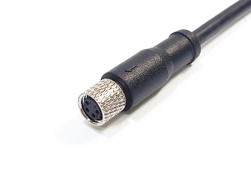 SENSOR CONNECTOR M8 SOCKET 4POS FEMALE CABLE ASSEMBLY IP67 WATERPROOF