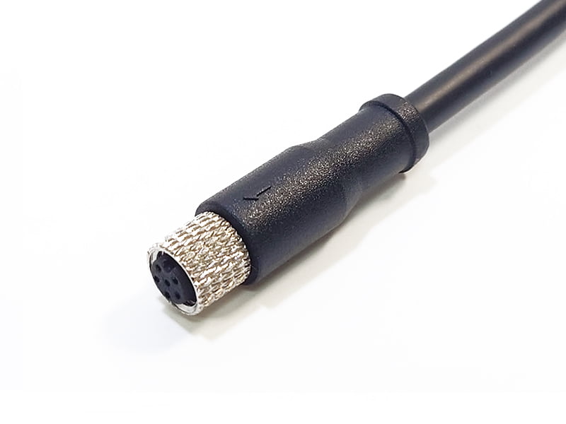 SENSOR CONNECTOR M8 SOCKET 6POS FEMALE CABLE ASSEMBLY IP67 WATERPROOF