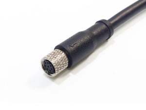 SENSOR CONNECTOR M8 SOCKET 8POS FEMALE CABLE ASSEMBLY IP67 WATERPROOF