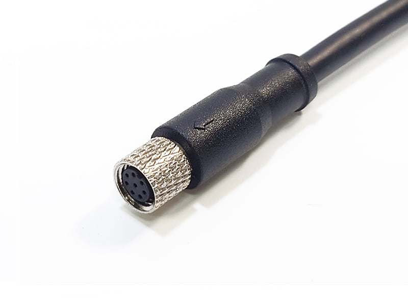SENSOR CONNECTOR M8 SOCKET 8POS FEMALE CABLE ASSEMBLY IP67 WATERPROOF