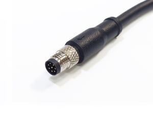 SENSOR CONNECTOR M8 PLUG 8POS MALE CABLE ASSEMBLY IP67 WATERPROOF