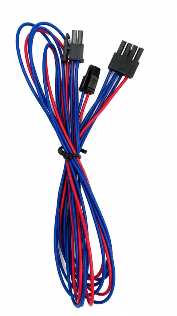 Micro MATE-N-LOK 3.0mm Pitch Wire Harness 8-Pin to 4-Pin & 2-Pin Splitter Cable | EDOM