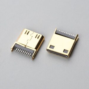 Mini HDMI Type C Male Straddle Mount Clamp 1.00mm Connector | EDOM