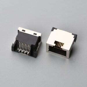 RJ45 8P8C Female Modular Jack Mid-Mount Sinking H5.15 DIP Type | EDOM