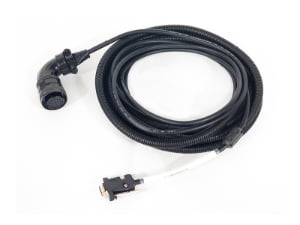 Custom Inovance (Huichuan) Servo Encoder Cable Assembly, 15-Pin to DB9