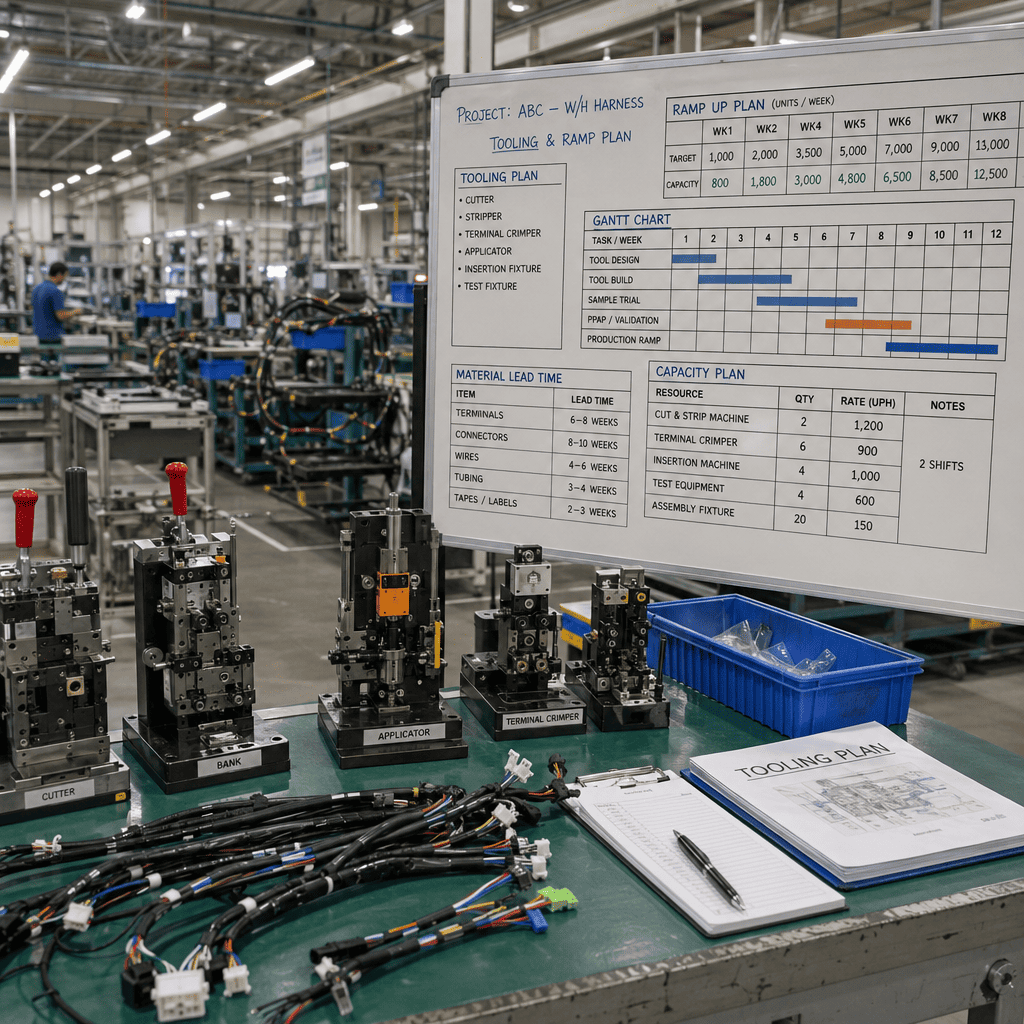 test and inspection matrix for wire harness