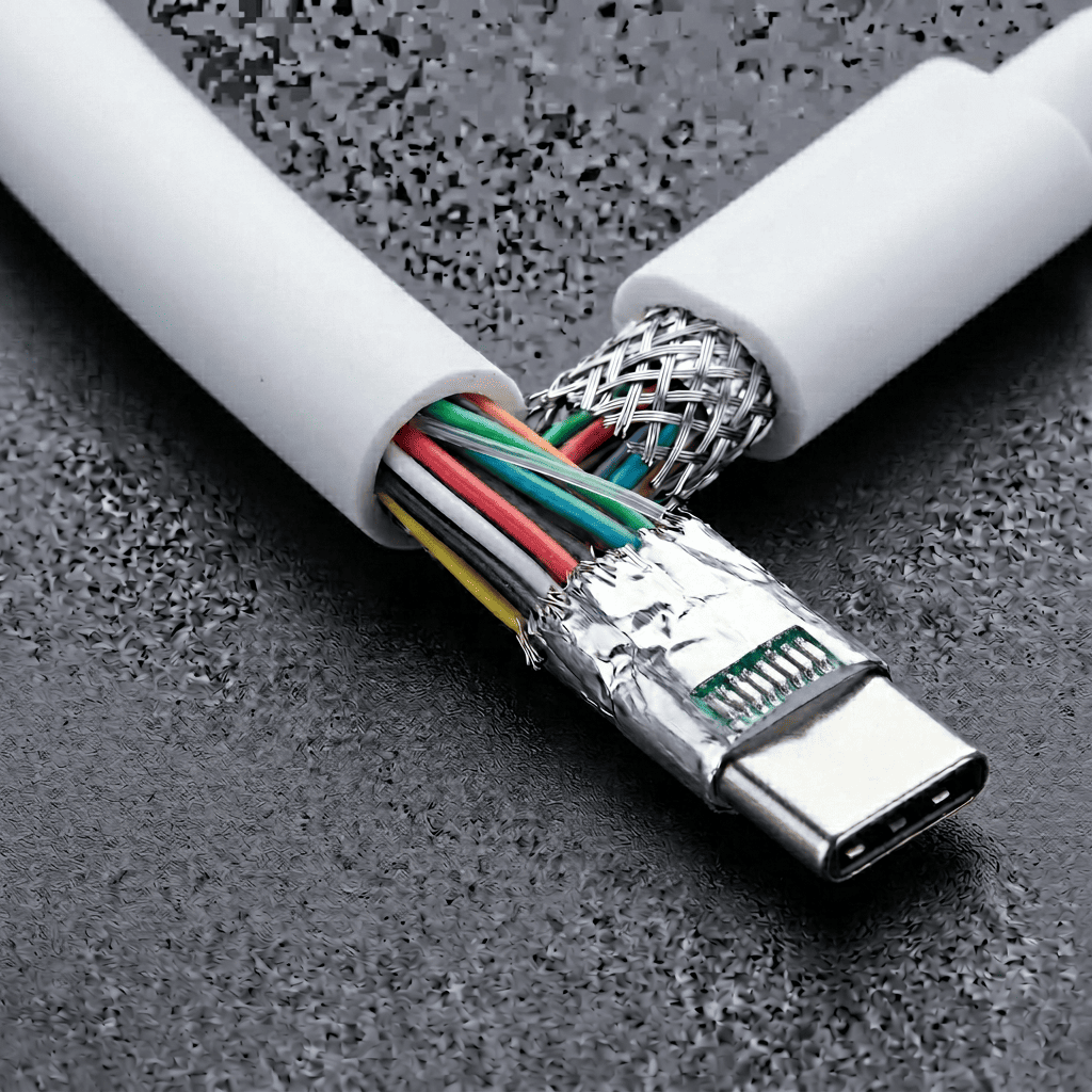 USB-C cable core structure